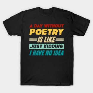 A Day Without  Is Like Just Kidding I Have T-Shirt